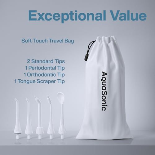 Portable rechargeable flosser with five tips — photo 5