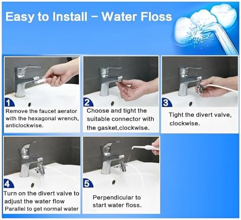 Non-electric faucet and shower water flosser — photo 3