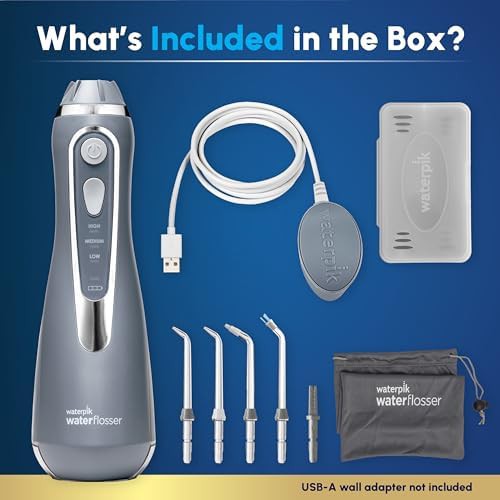 Gray cordless advanced rechargeable flosser — photo 4