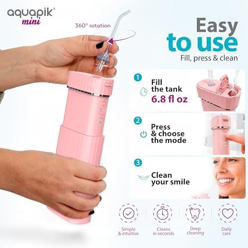 Mini Pink Telescopic Water Flosser — photo 4