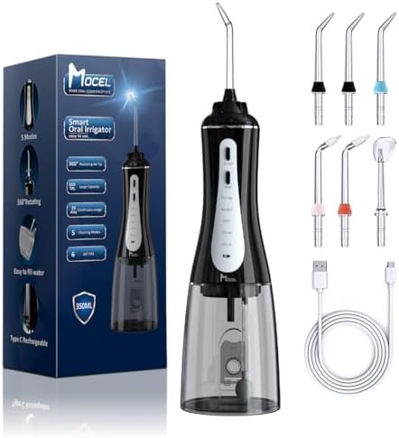Travel water teeth cleaner with six tips