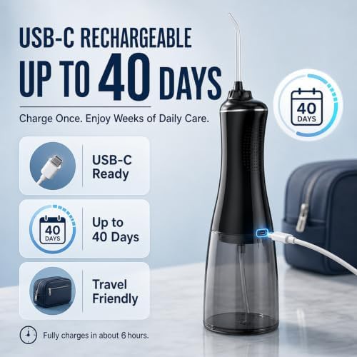 Travel water teeth cleaner with six tips — photo 3