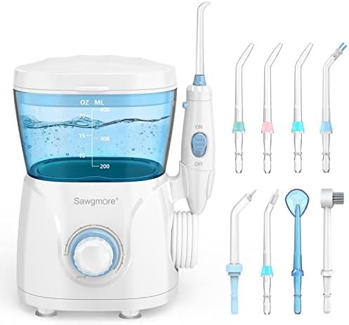 Stationary water flosser with large reservoir