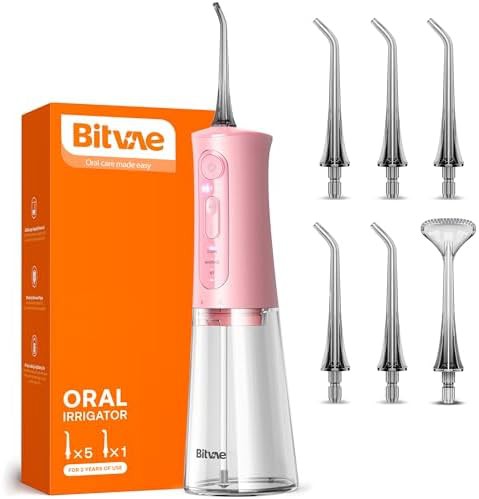 Quartz pink cordless oral irrigator