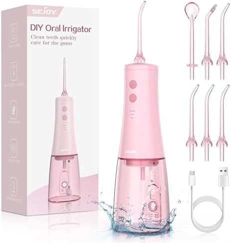 Pink Water Flosser with Large Tank