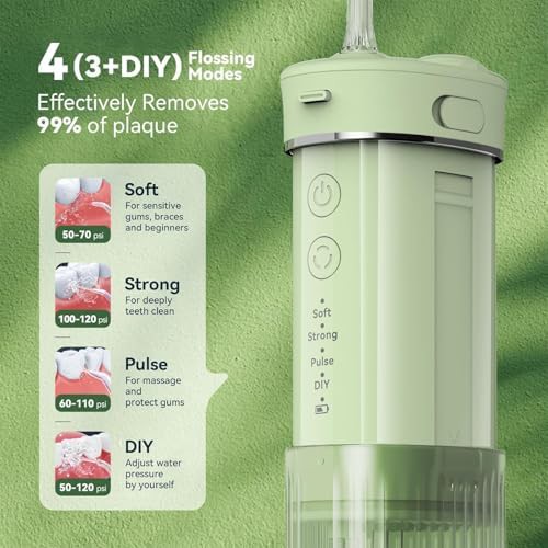 Mini portable travel flosser in white — photo 3