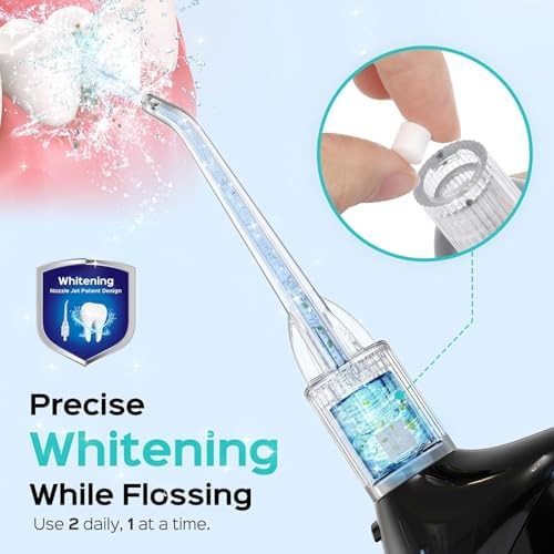 Black water flosser whitening set — photo 4