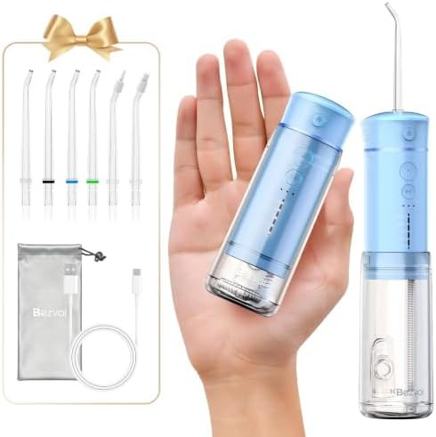 Telescopic mini travel flosser for dental care