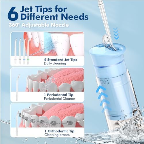 Telescopic mini travel flosser for dental care — photo 5