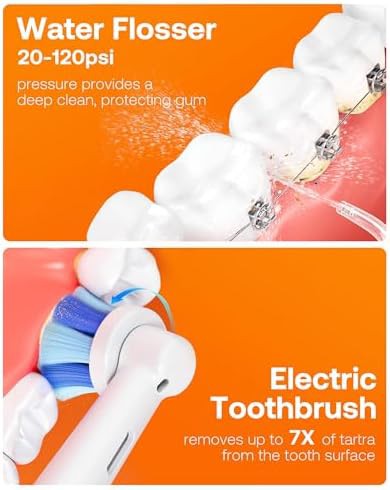 Black rotary toothbrush flosser set — photo 3
