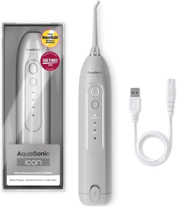 Stone grey icon cordless oral irrigator