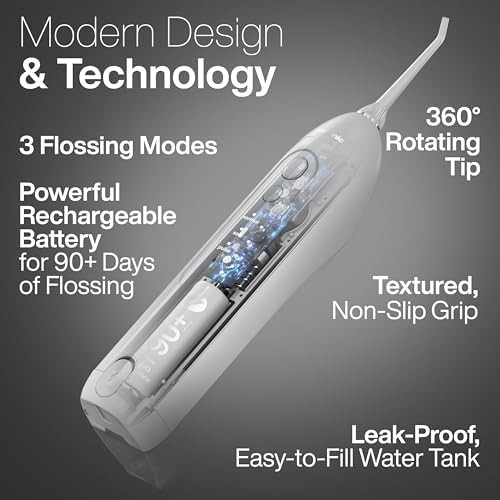 Stone grey icon cordless oral irrigator — photo 3