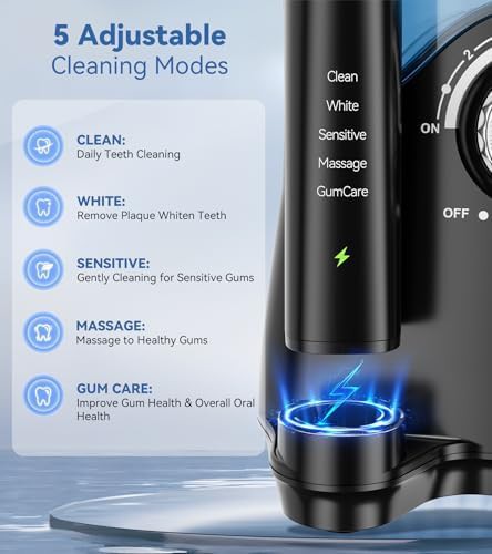 Large reservoir toothbrush and water flosser combo — photo 4