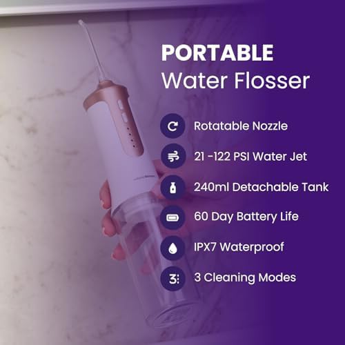 Cordless oral flosser with three modes — photo 4