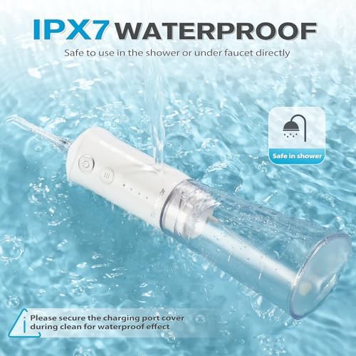 Rechargeable dental oral irrigator with five tips — photo 3