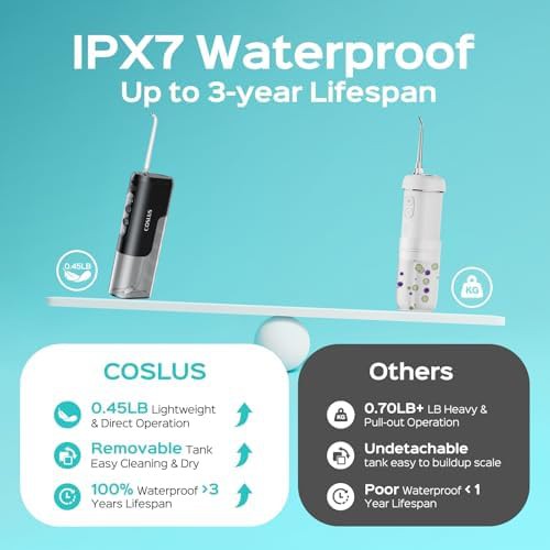 Compact black travel water flosser — photo 3