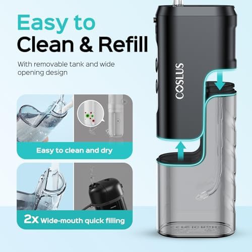 Compact black travel water flosser — photo 5