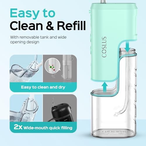 Compact green travel water flosser — photo 5