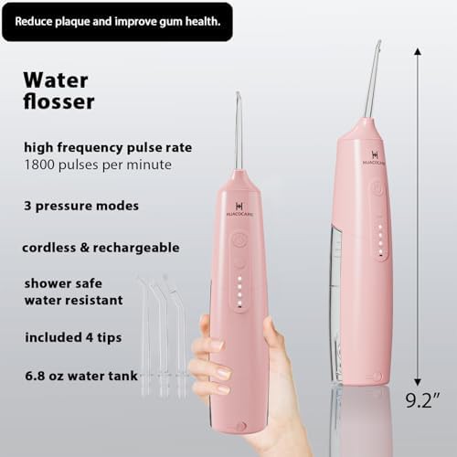 Pink water flosser and electric toothbrush combo — photo 3