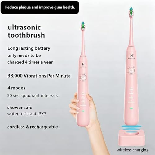 Pink water flosser and electric toothbrush combo — photo 4