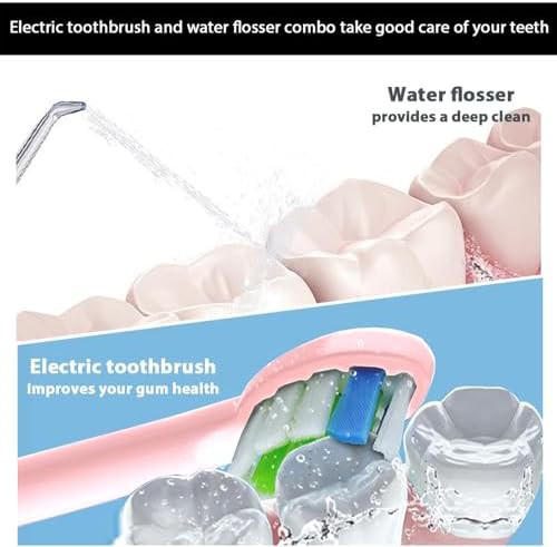 Pink water flosser and electric toothbrush combo — photo 5