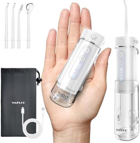 Compact travel flosser with five modes