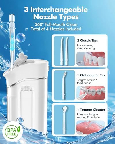 Compact travel flosser with five modes — photo 3
