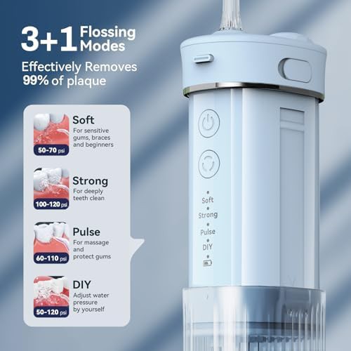 Travel mini flosser with three modes — photo 3