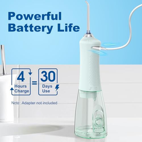 Portable oral irrigator with five tips — photo 4