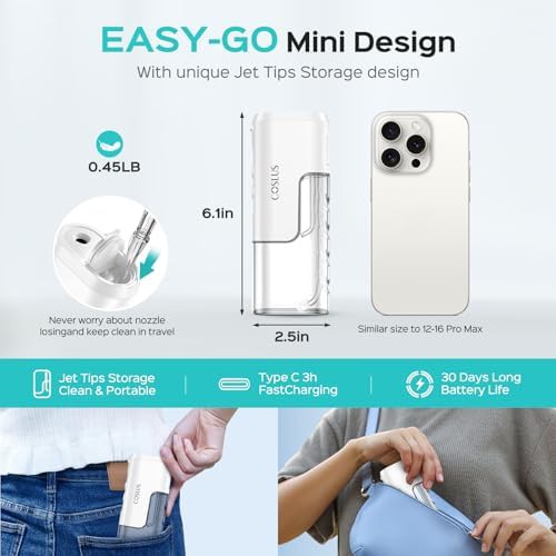 Rechargeable portable flosser with 300ml tank — photo 5