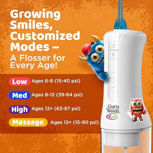 White cordless water flosser for kids — photo 4