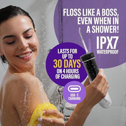 Portable cordless travel flosser with four modes — photo 5