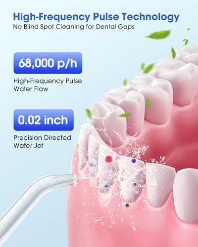 Black waterproof flosser with four modes — photo 3
