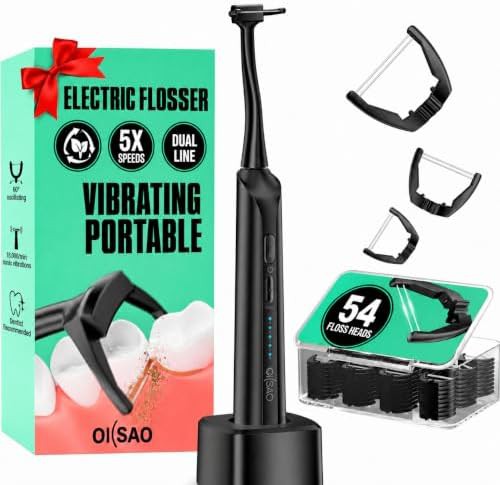 Dark violet sonic brush and flosser