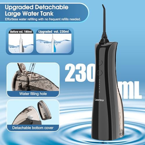 Black cordless five mode oral irrigator — photo 4