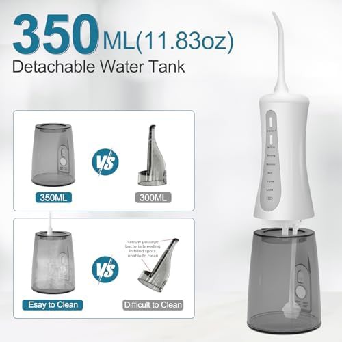 Cordless oral irrigator with large reservoir — photo 3