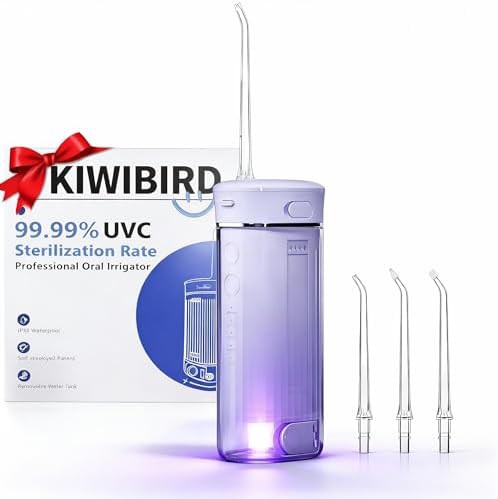 Mini Purple Water Flosser with UVC