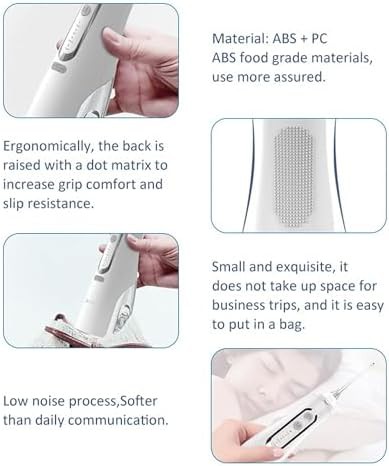White cordless oral irrigator with four modes — photo 5