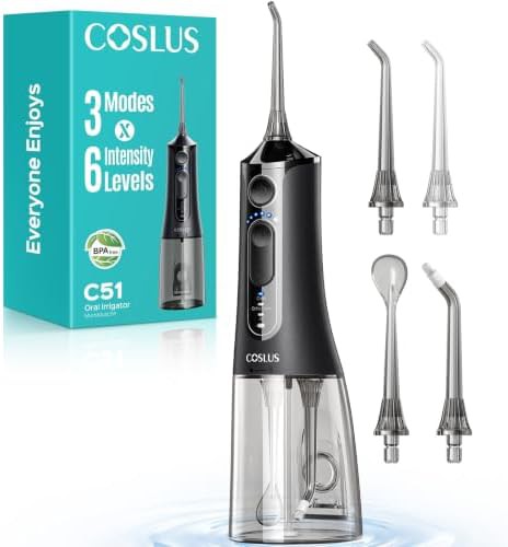Black three mode six pressure flosser