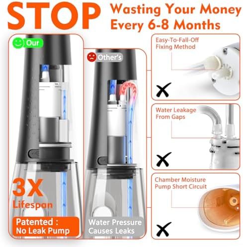 Black professional electric flossing machine — photo 4