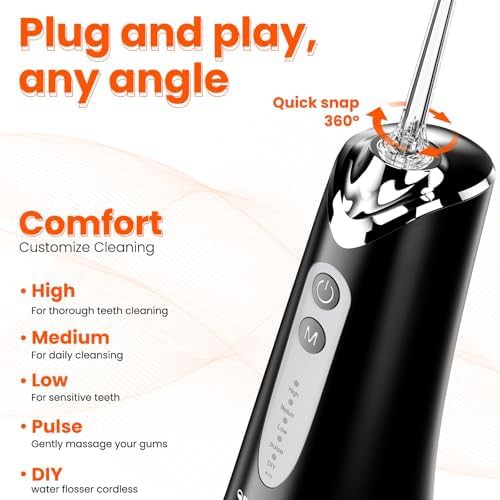 Black professional electric flossing machine — photo 5