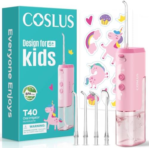 Pink mini water flosser for kids