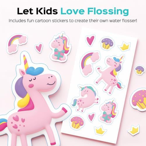 Pink mini water flosser for kids — photo 5
