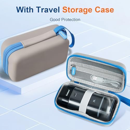 Black mini portable flosser with case — photo 3