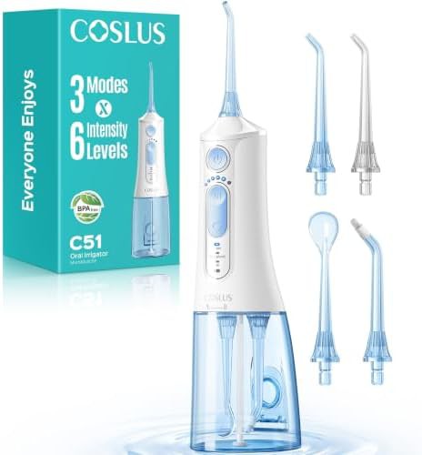 White three mode six pressure flosser