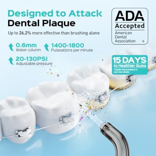 White three mode six pressure flosser — photo 4