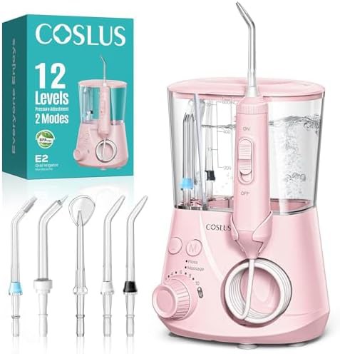 Pink advanced flosser with five tips