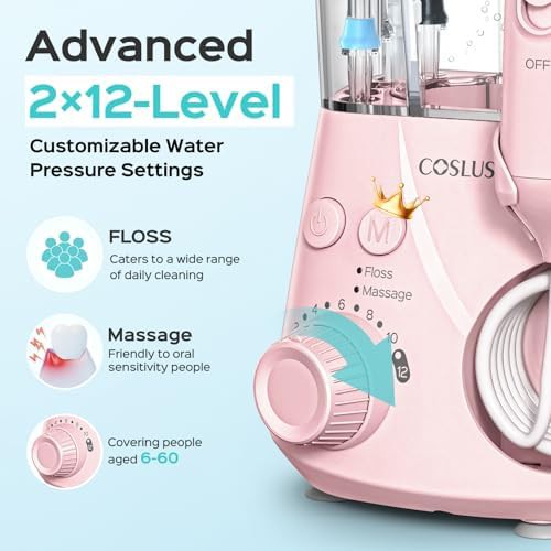 Pink advanced flosser with five tips — photo 4