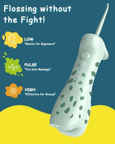 Kids water flosser and toothbrush animal set — photo 3