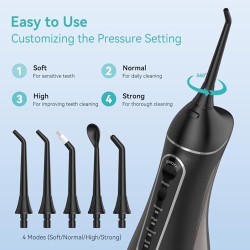 Omnismei 300ml portable electric water flosser — photo 4